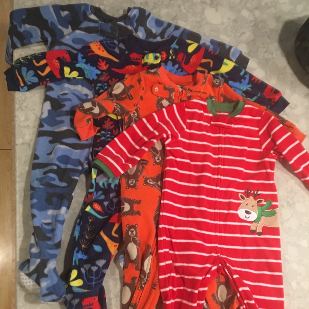 Set of 4 footed sleepers